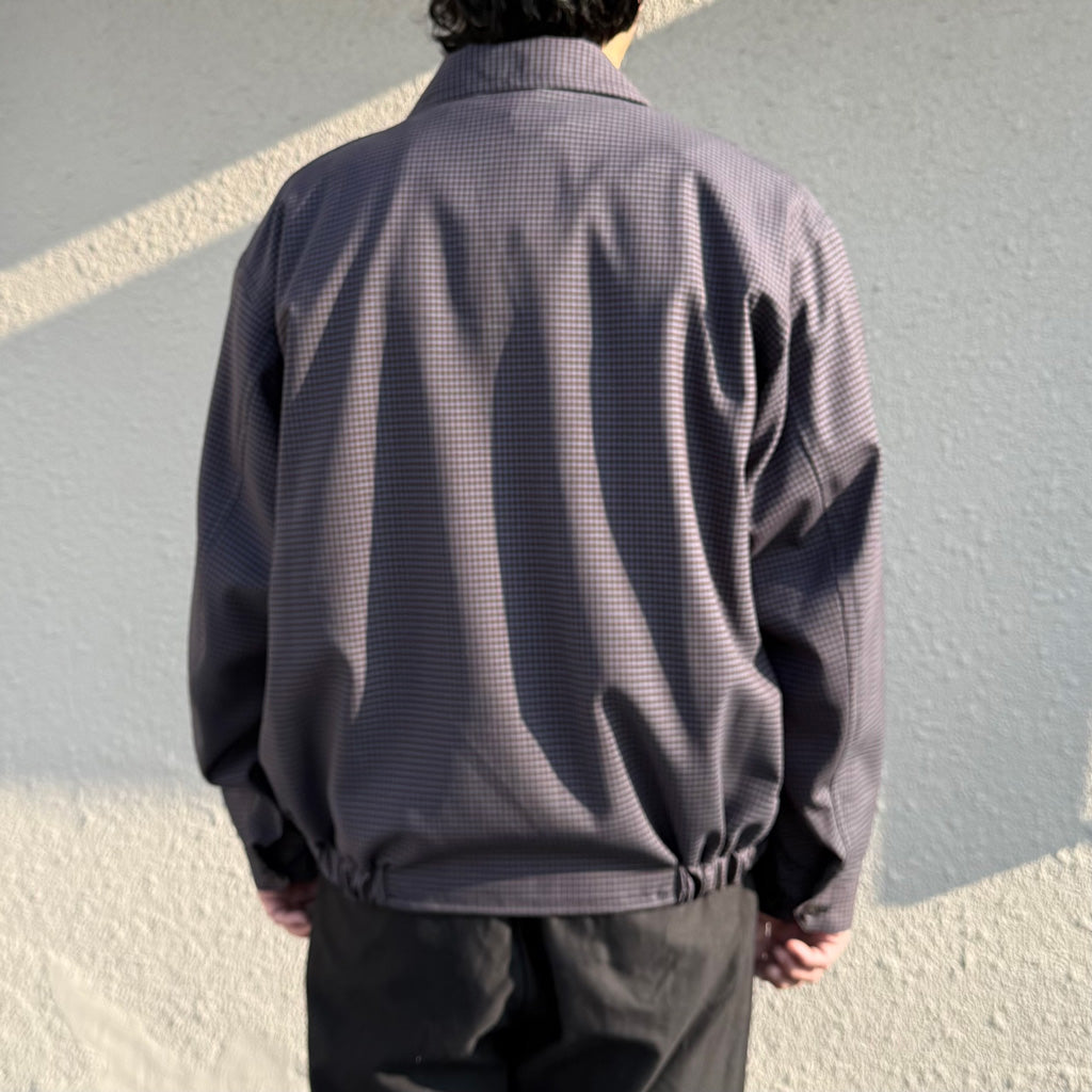 Kaptain Sunshine : Summer Wool Zip Blouson (BROWN PLAID)