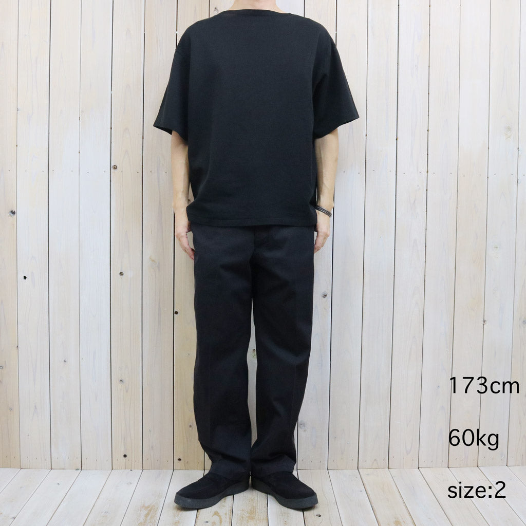 【SALE30%OFF】Kaptain Sunshine : Washi Tenjiku Boatneck Half-sleeve Tee (BLACK)