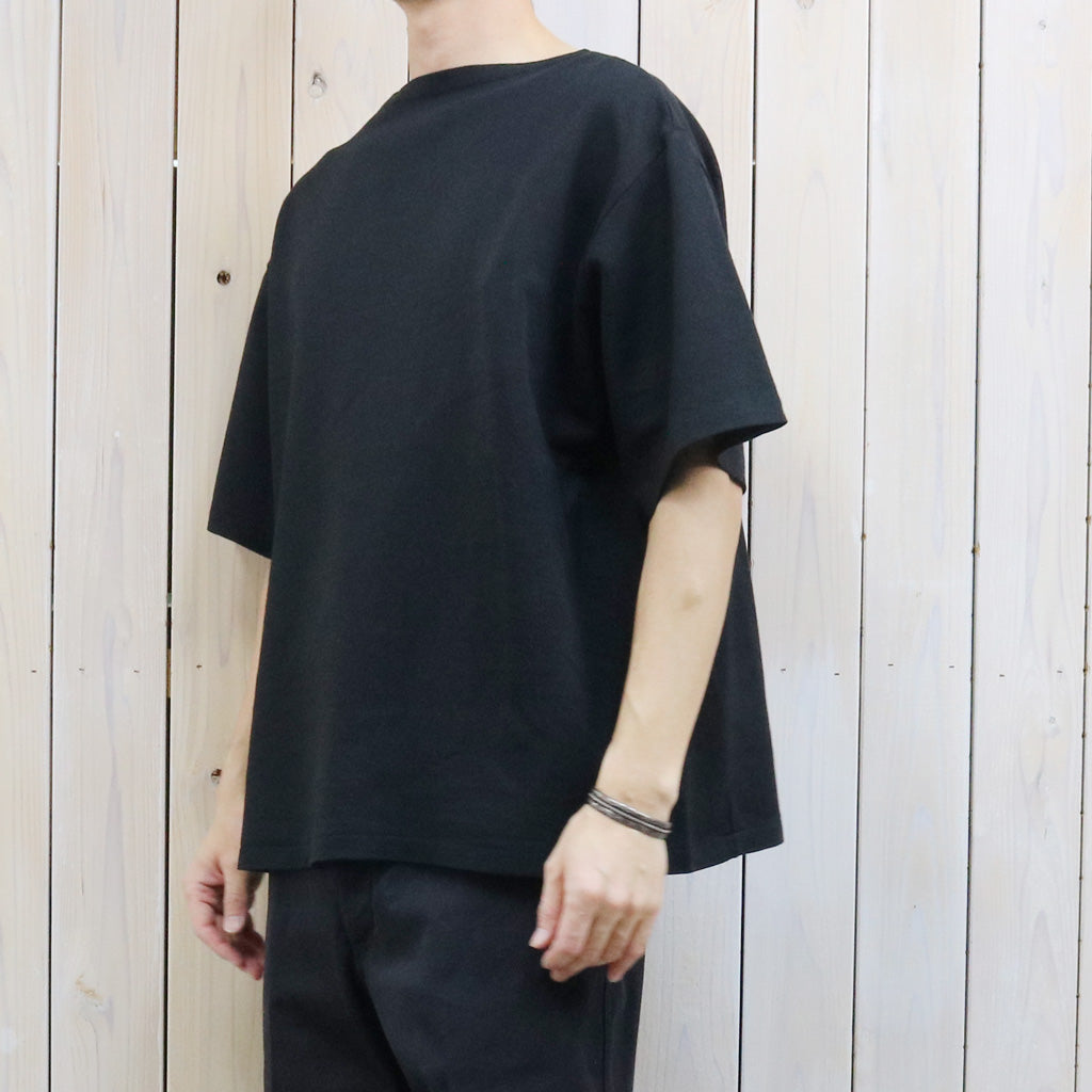 【SALE30%OFF】Kaptain Sunshine : Washi Tenjiku Boatneck Half-sleeve Tee (BLACK)