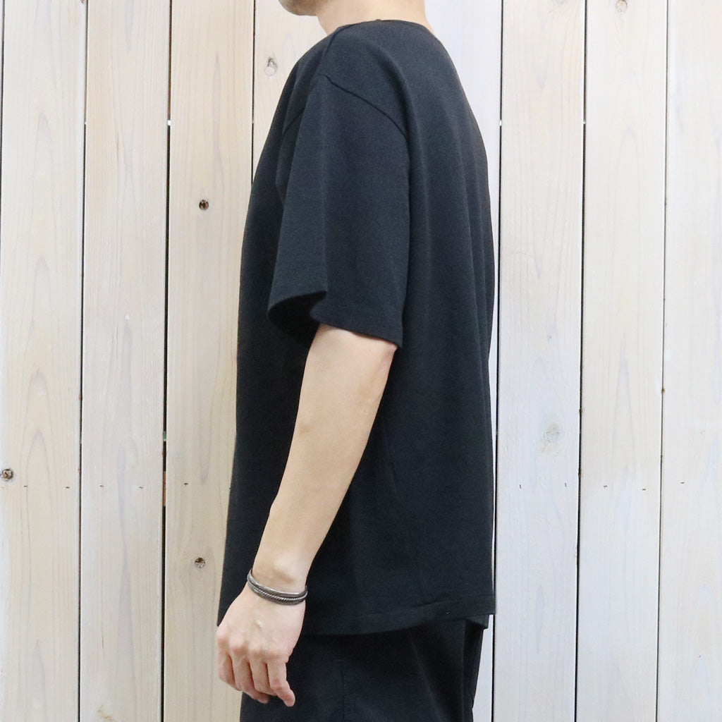 【SALE30%OFF】Kaptain Sunshine : Washi Tenjiku Boatneck Half-sleeve Tee (BLACK)