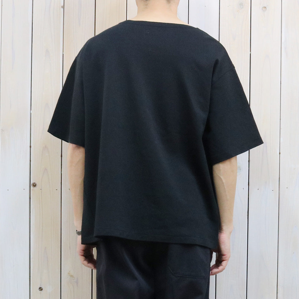 【SALE30%OFF】Kaptain Sunshine : Washi Tenjiku Boatneck Half-sleeve Tee (BLACK)