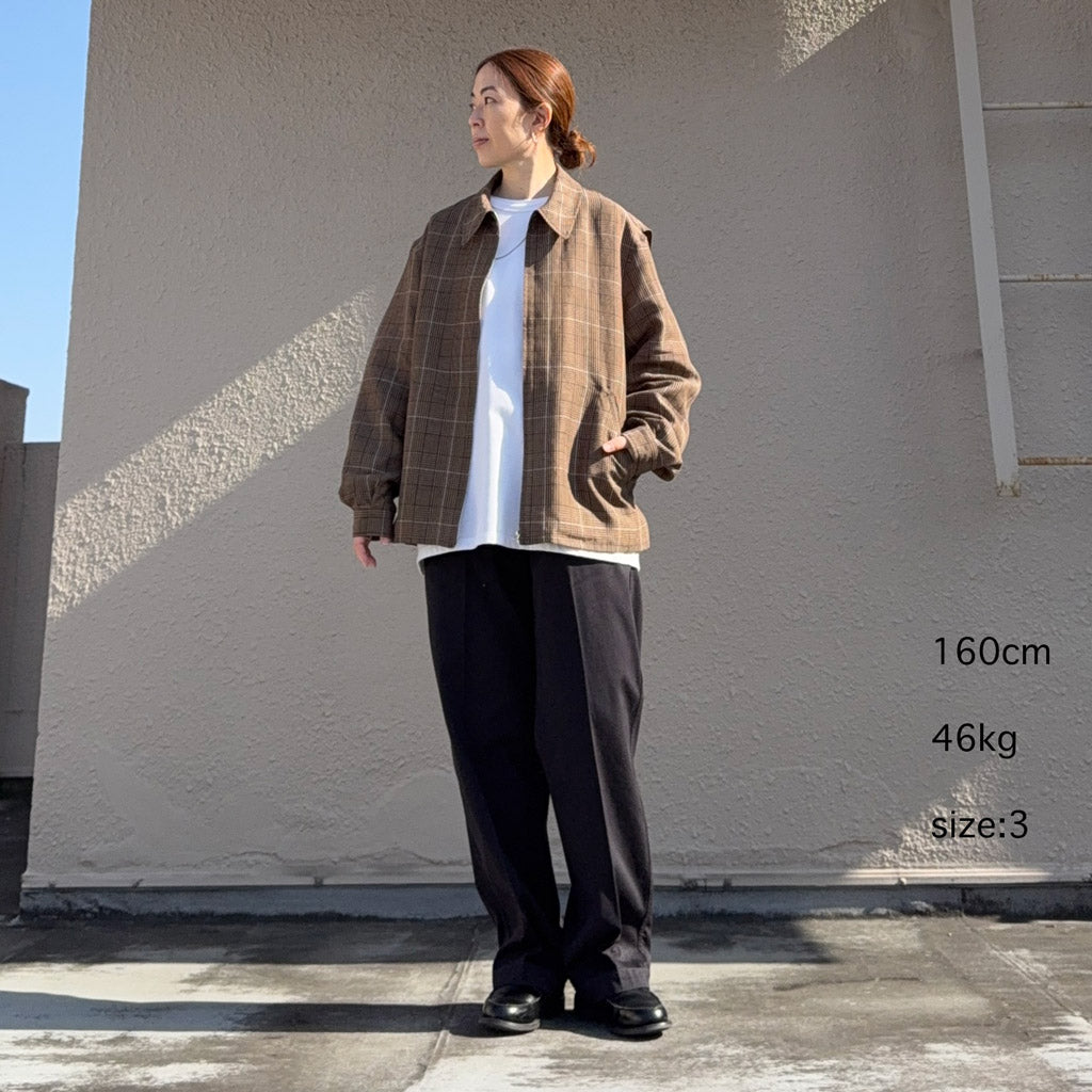 【SALE30%OFF】Kaptain Sunshine : Fly Blouson (BROWN PLAID)