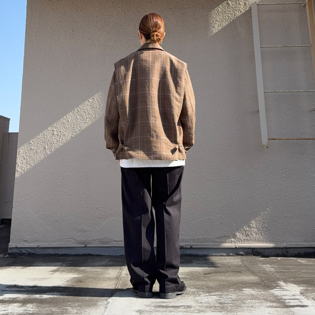【SALE30%OFF】Kaptain Sunshine : Fly Blouson (BROWN PLAID)