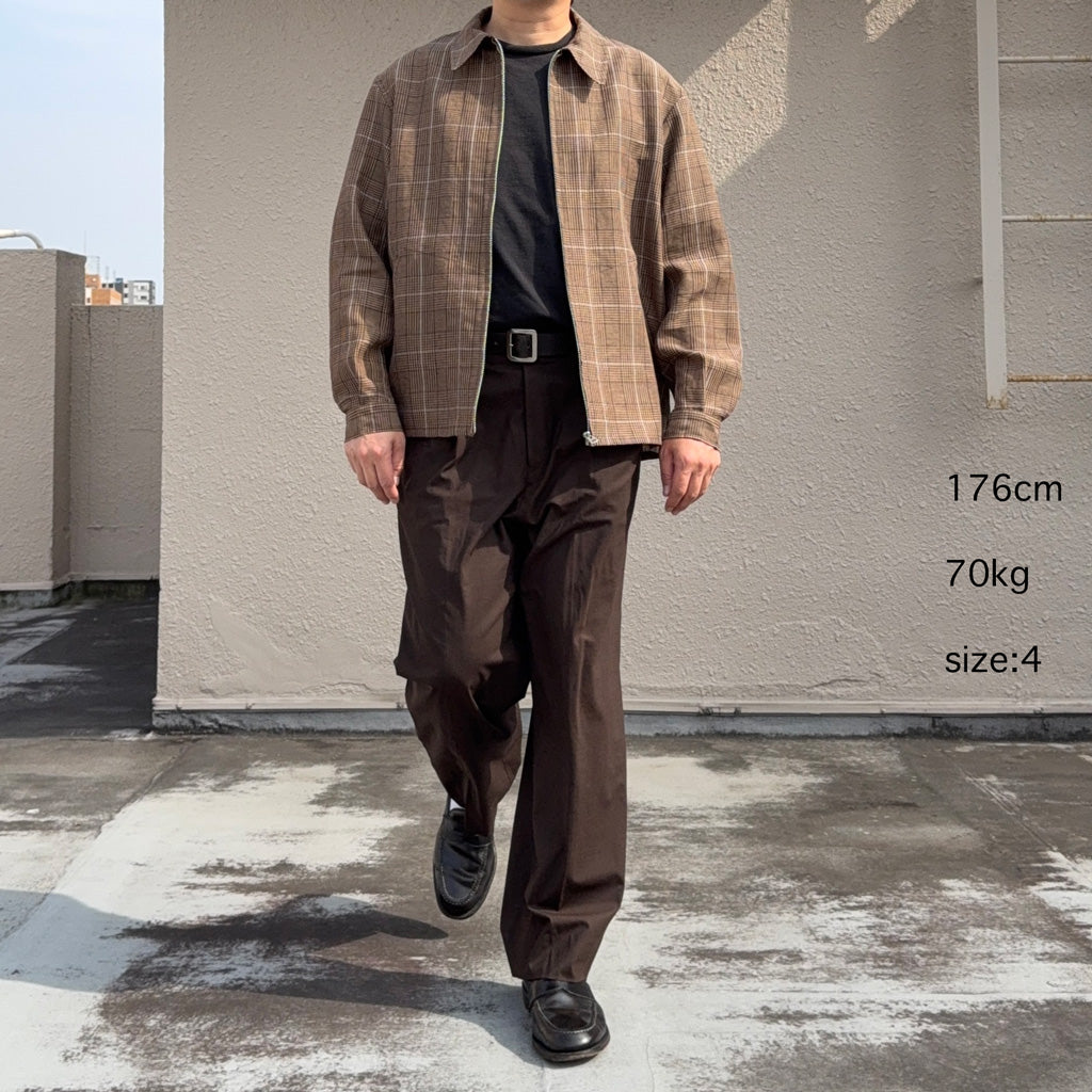 【SALE30%OFF】Kaptain Sunshine : Fly Blouson (BROWN PLAID)