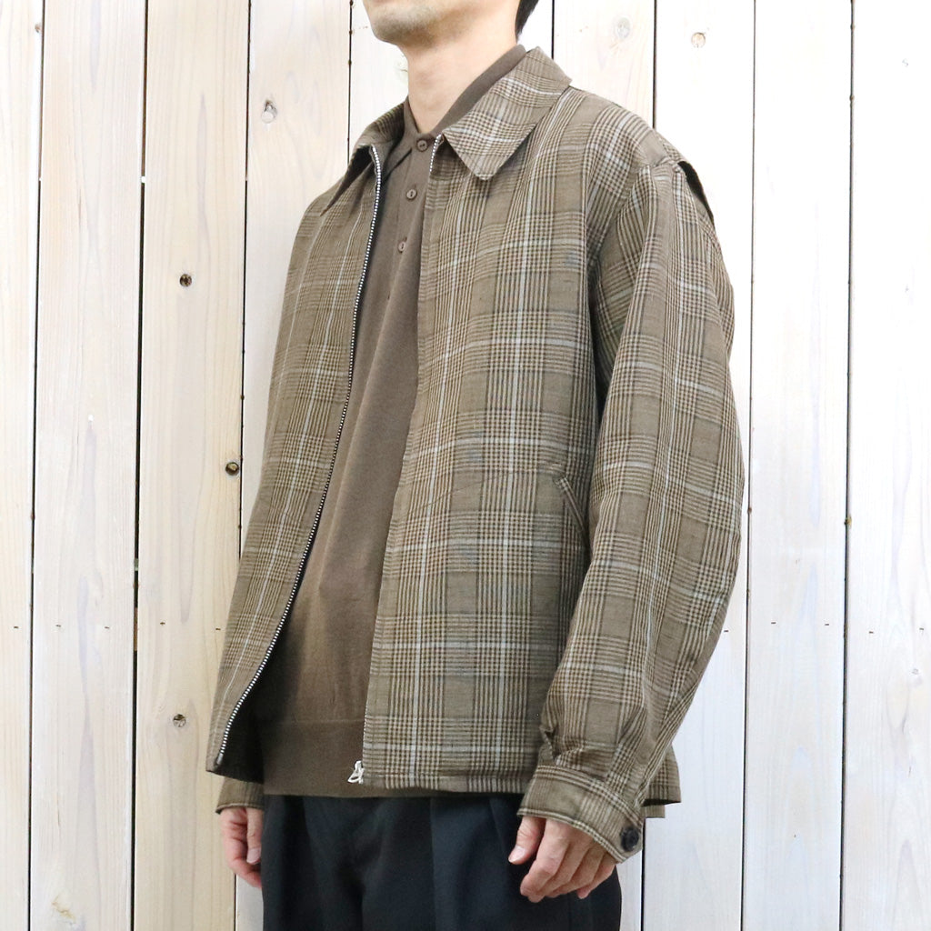 【SALE30%OFF】Kaptain Sunshine : Fly Blouson (BROWN PLAID)