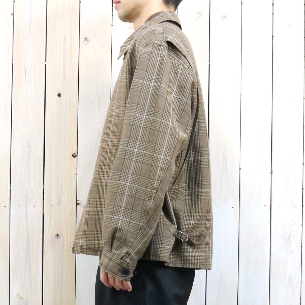 【SALE30%OFF】Kaptain Sunshine : Fly Blouson (BROWN PLAID)