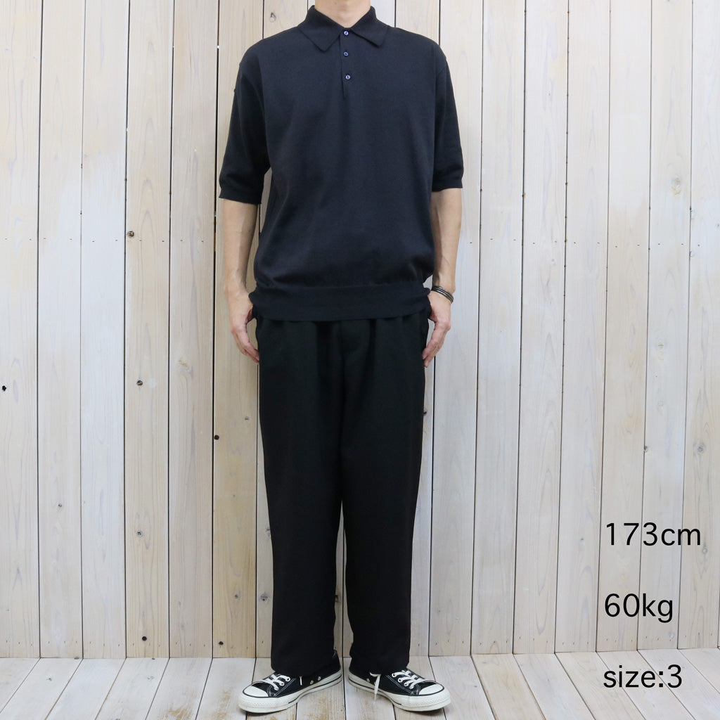 【SALE30%OFF】Kaptain Sunshine : Cotton Knit Poloshirt (DARK NAVY)