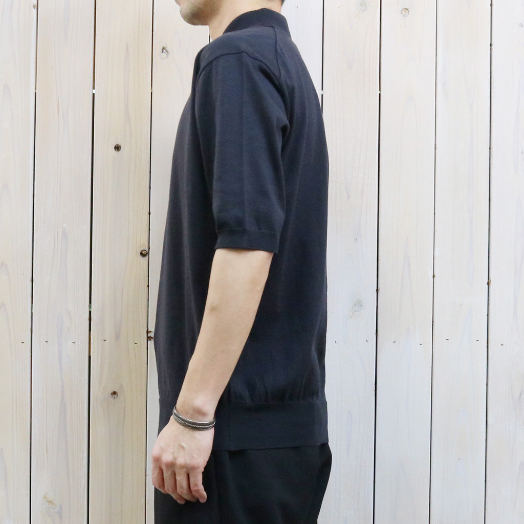 【SALE30%OFF】Kaptain Sunshine : Cotton Knit Poloshirt (DARK NAVY)