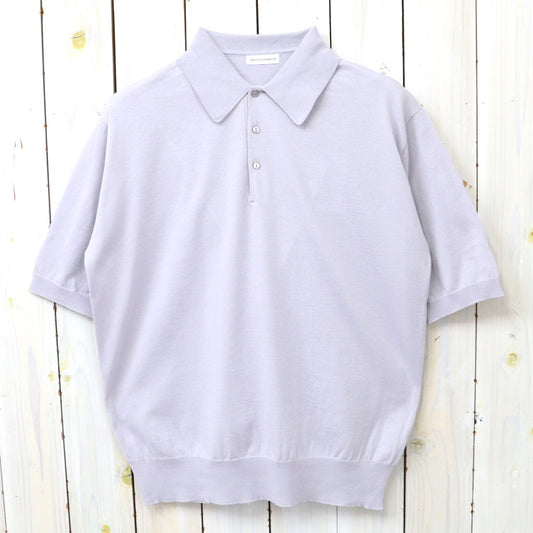 【SALE30%OFF】Kaptain Sunshine : Cotton Knit Poloshirt (LILAC)