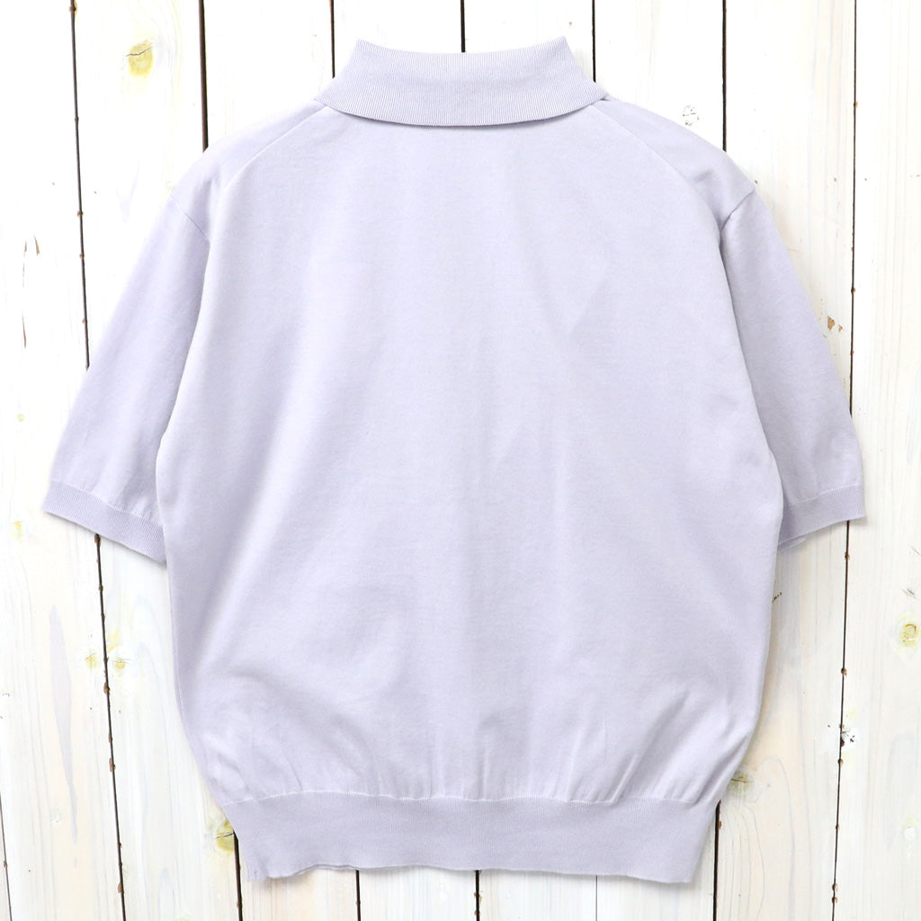 【SALE30%OFF】Kaptain Sunshine : Cotton Knit Poloshirt (LILAC)