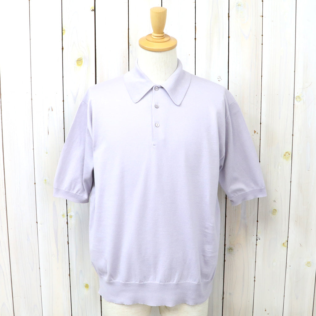 Kaptain Sunshine : Cotton Knit Poloshirt (LILAC)