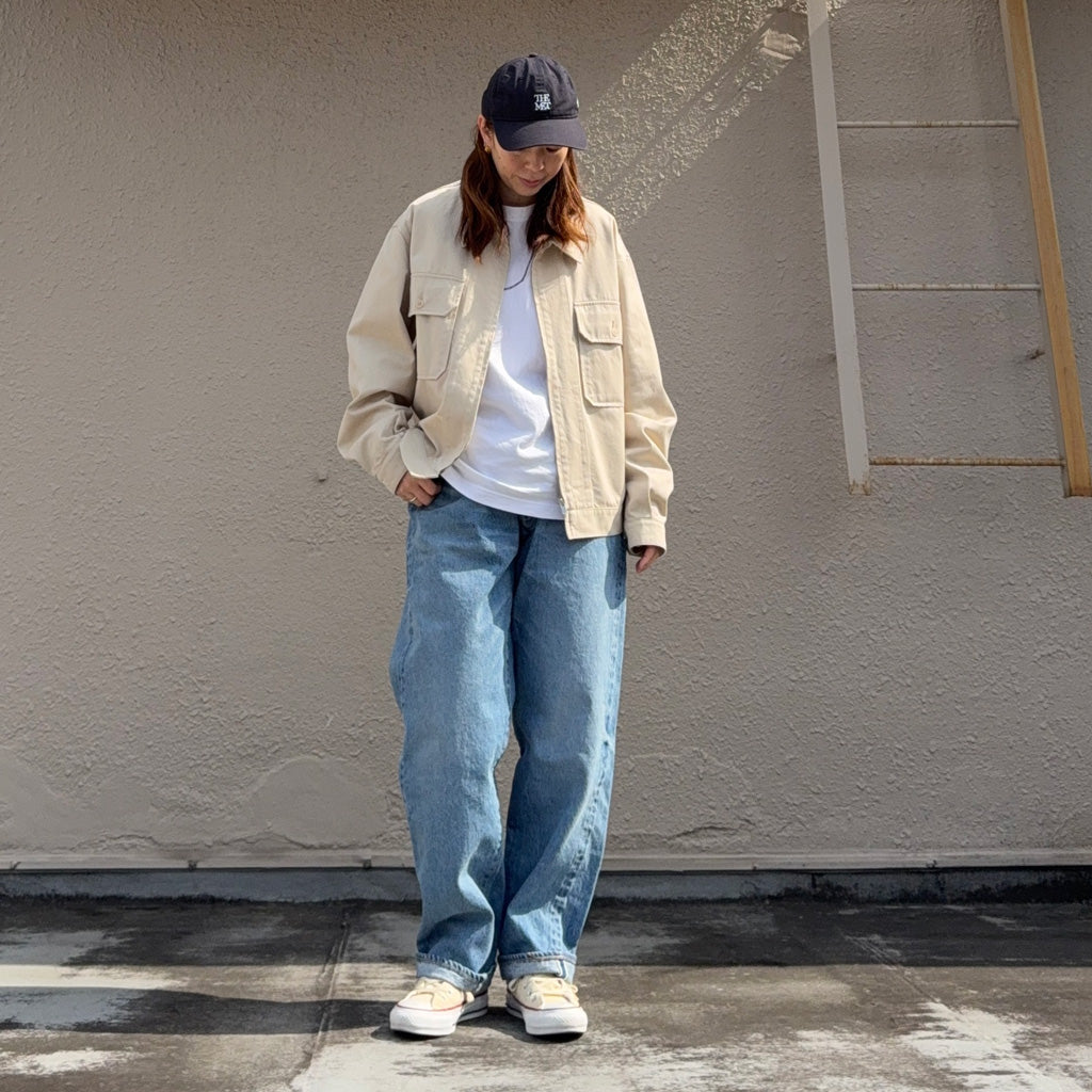 【SALE30%OFF】Kaptain Sunshine : Navy Zip Jacket (ECRU)