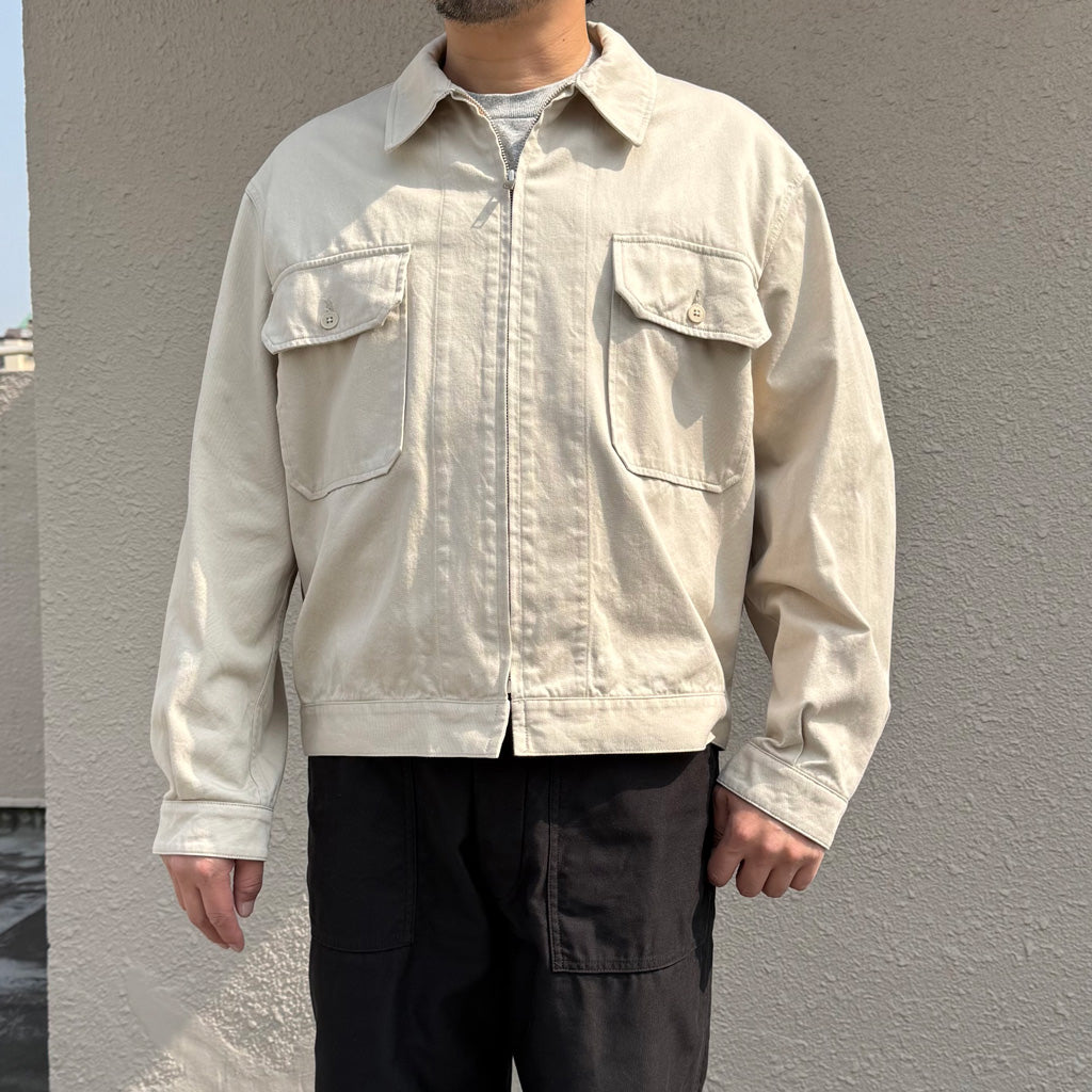 【SALE30%OFF】Kaptain Sunshine : Navy Zip Jacket (ECRU)