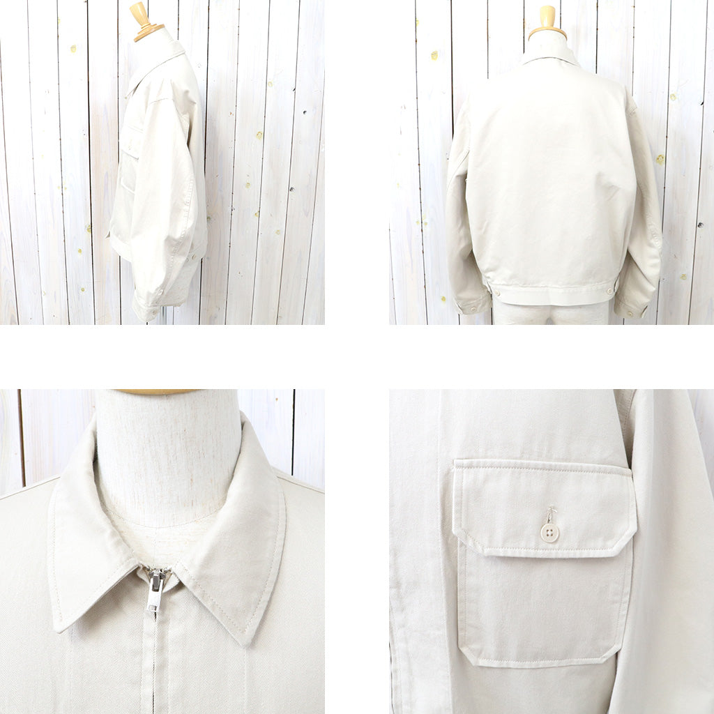 Kaptain Sunshine : Navy Zip Jacket (ECRU)