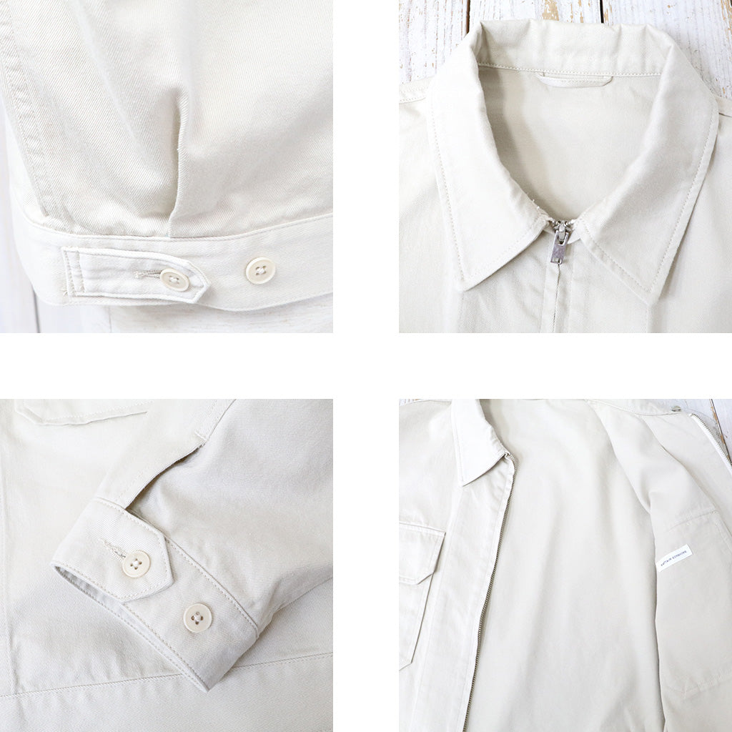 Kaptain Sunshine : Navy Zip Jacket (ECRU)