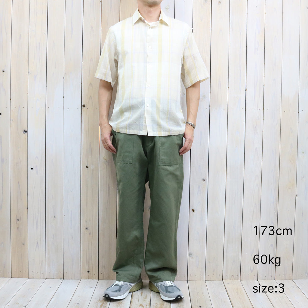 【SALE30%OFF】Kaptain Sunshin : Gauze Plaid Plain SS Shirt (PASTEL PLAID)
