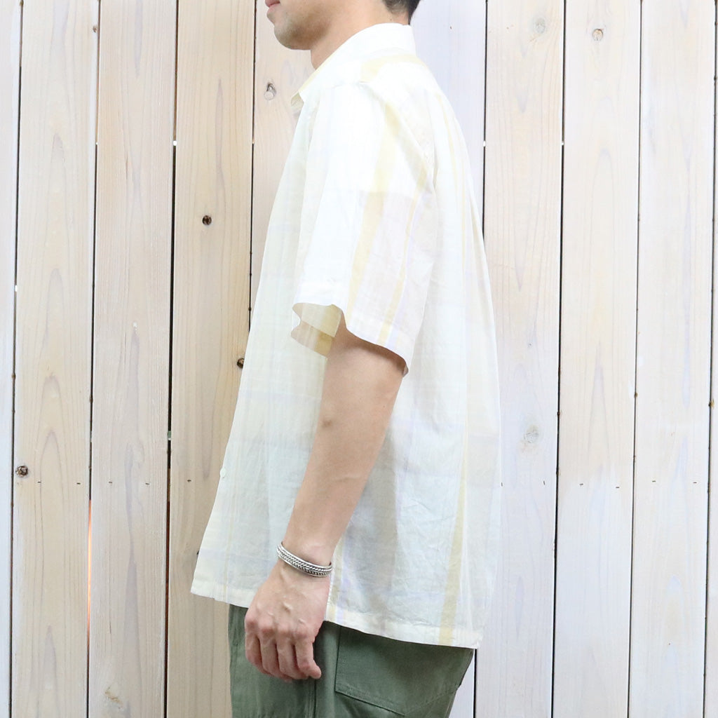 【SALE30%OFF】Kaptain Sunshin : Gauze Plaid Plain SS Shirt (PASTEL PLAID)