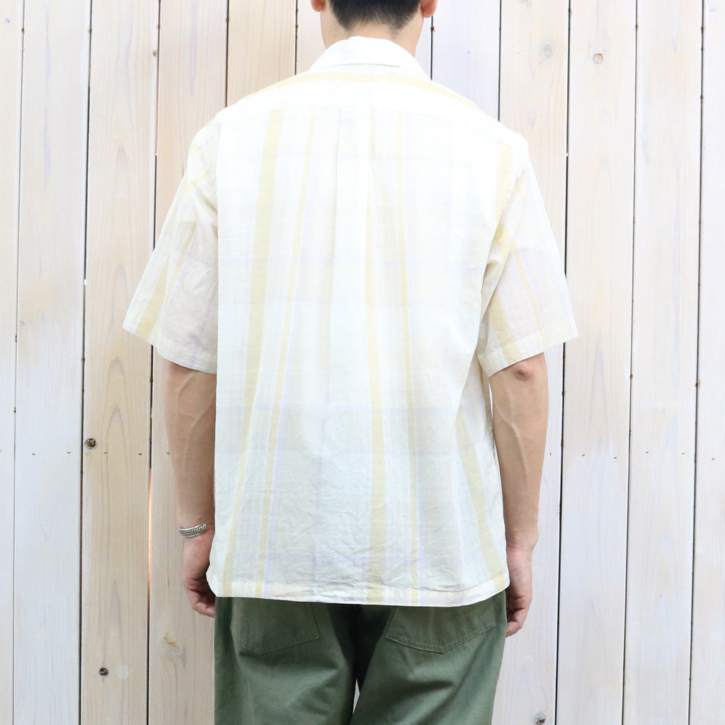 【SALE30%OFF】Kaptain Sunshin : Gauze Plaid Plain SS Shirt (PASTEL PLAID)