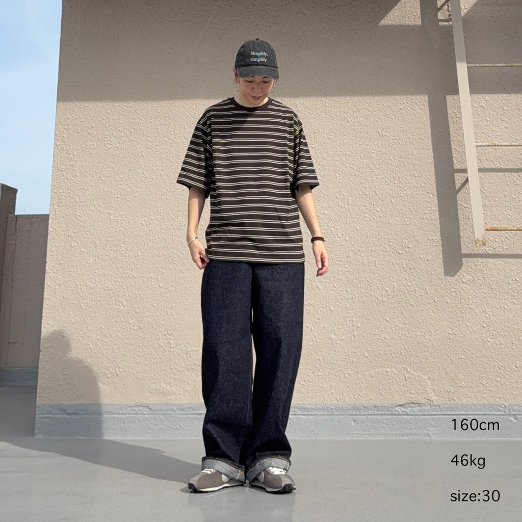 Kaptain Sunshine : 5P Straight Denim Pants (INDIGO ONE WASH) (KSBS205DZ)