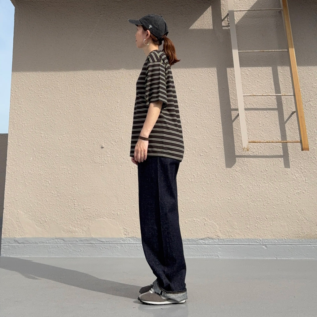 Kaptain Sunshine : 5P Straight Denim Pants (INDIGO ONE WASH) (KSBS205DZ)
