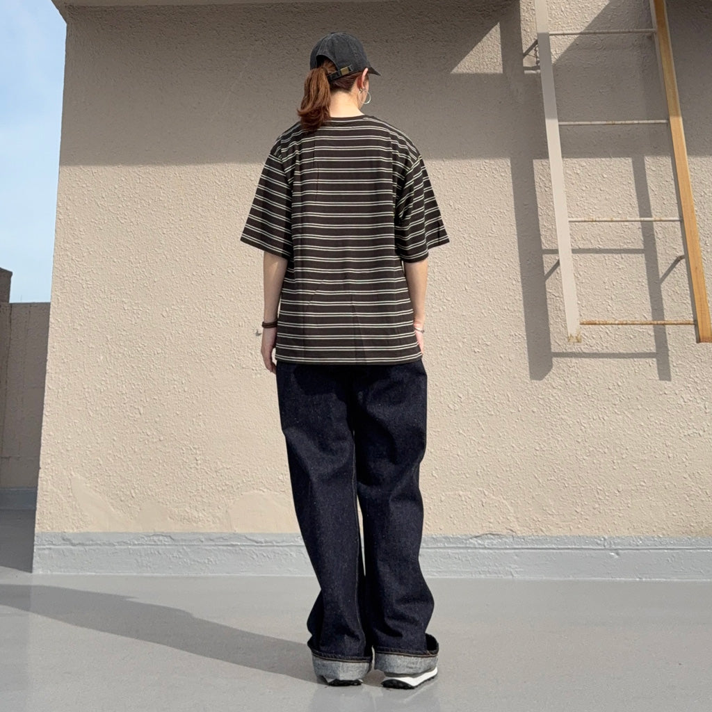 Kaptain Sunshine : 5P Straight Denim Pants (INDIGO ONE WASH) (KSBS205DZ)