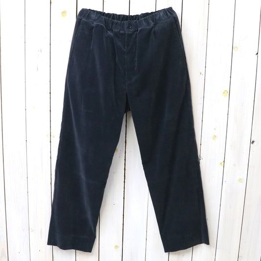 Kaptain Sunshine : Cotton Corduroy Easy Trousers (NAVY)