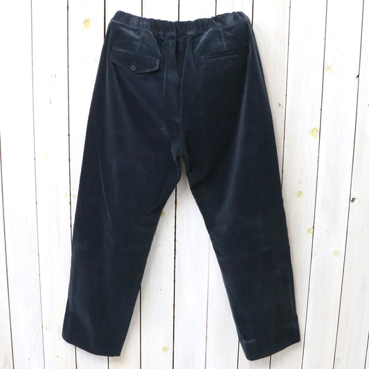 Kaptain Sunshine : Cotton Corduroy Easy Trousers (NAVY)