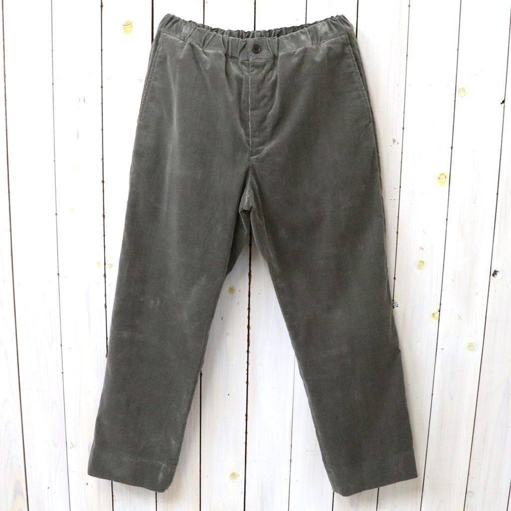 Kaptain Sunshine : Cotton Corduroy Easy Trousers (BROWN)
