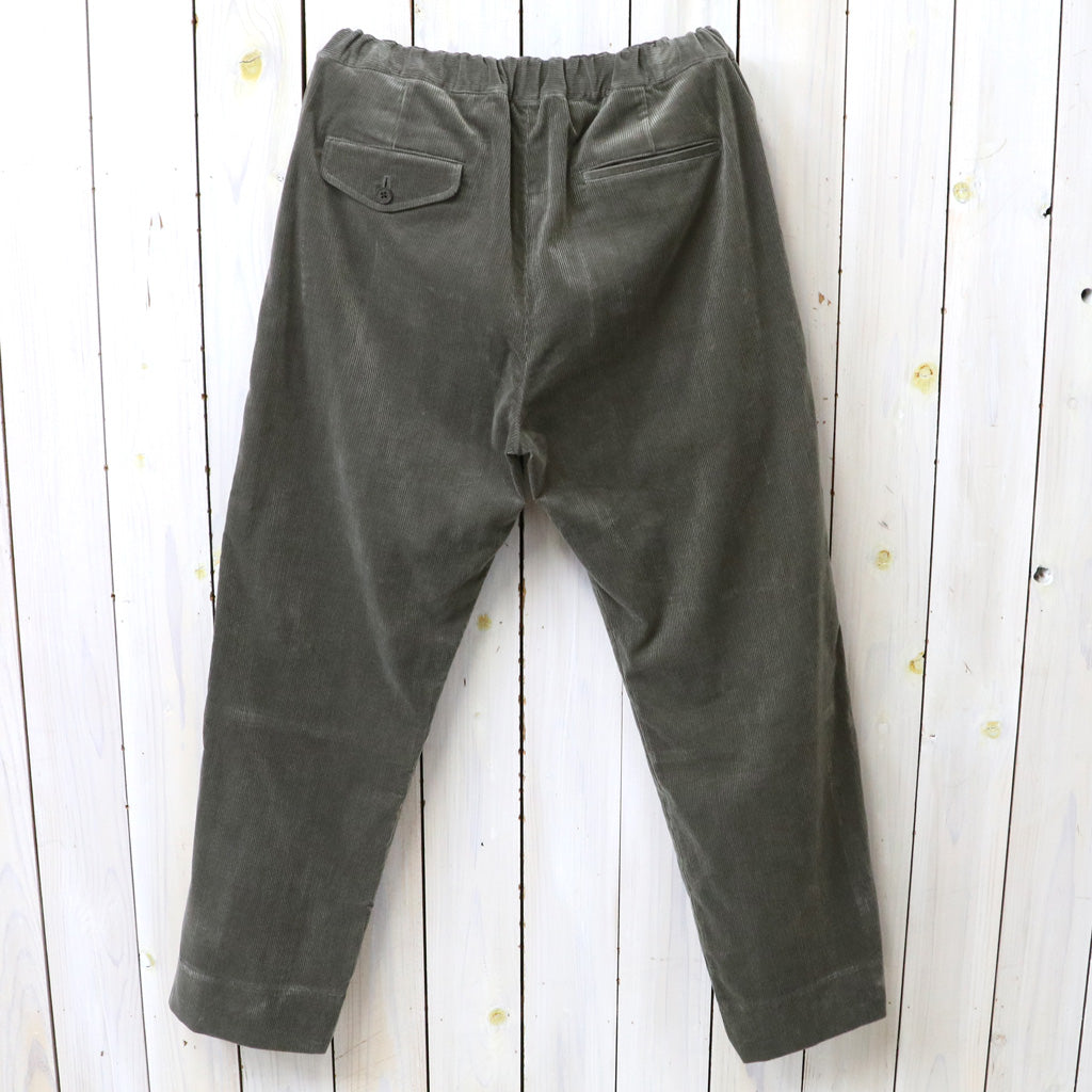 Kaptain Sunshine : Cotton Corduroy Easy Trousers (BROWN)