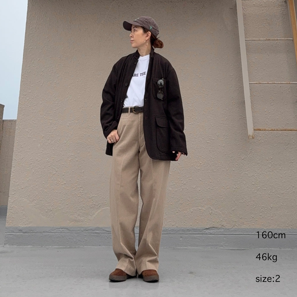 Kaptain Sunshine : Cotton Drill Officer Pants (KHAKI)