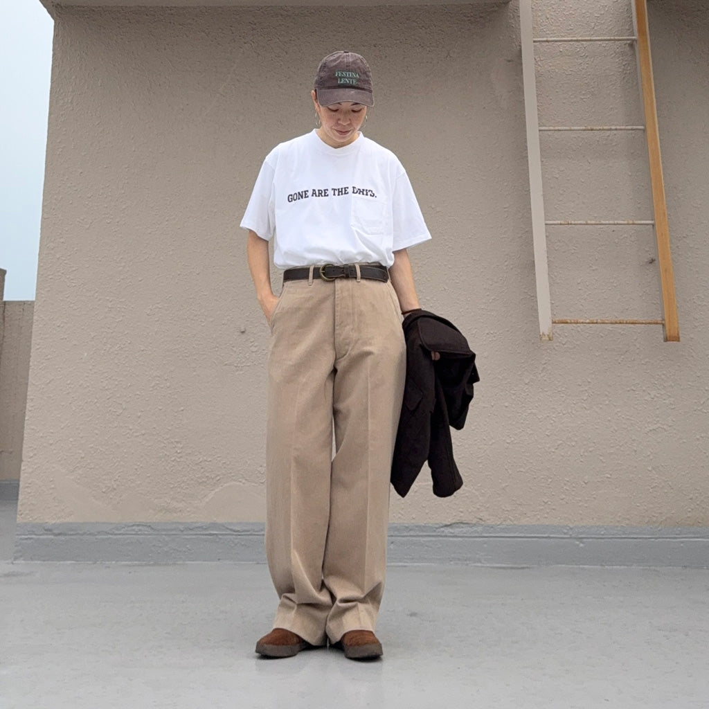 Kaptain Sunshine : Cotton Drill Officer Pants (KHAKI)