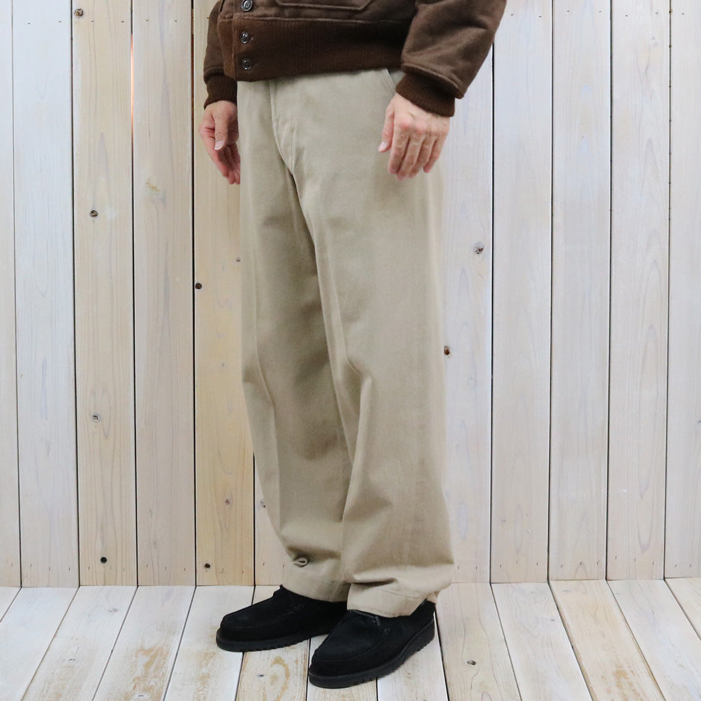 Kaptain Sunshine : Cotton Drill Officer Pants (KHAKI)