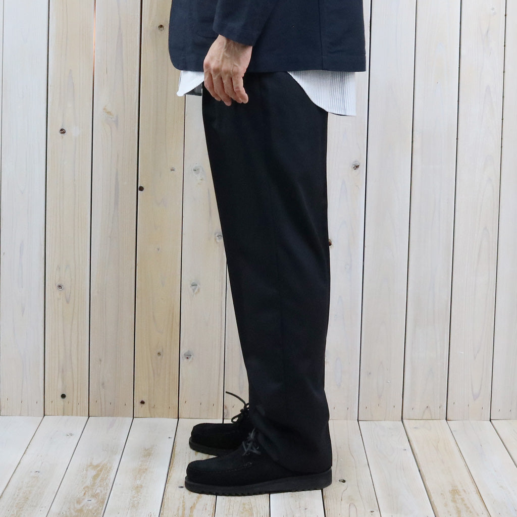 Kaptain Sunshine : Wool Light Gabardine Shoecut Slacks (NAVY)
