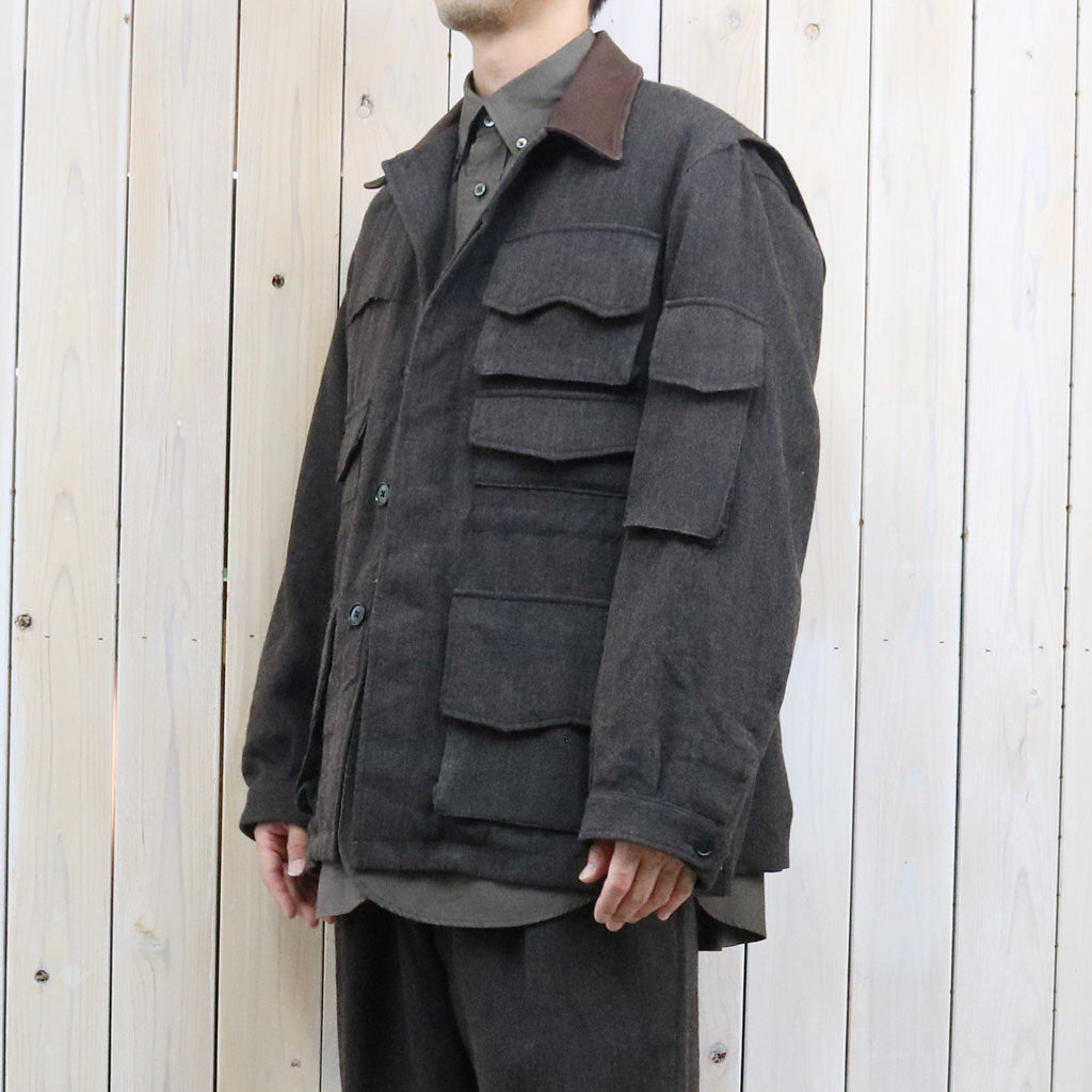 ジャケット・アウター cafune big herringbone double coat Kaptain Sunshine : Wool Herringbone Explorer Jacket – Reggieshop