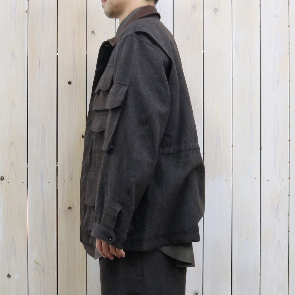 Kaptain Sunshine : Wool Herringbone Explorer Jacket