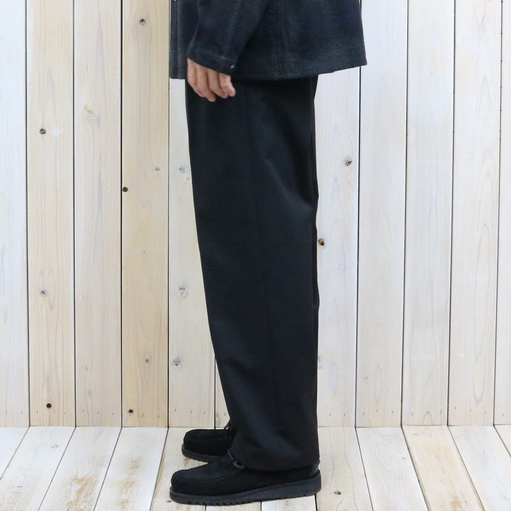 Kaptain Sunshine : Wool Cotton Chino Riviera Pants (BLACK)