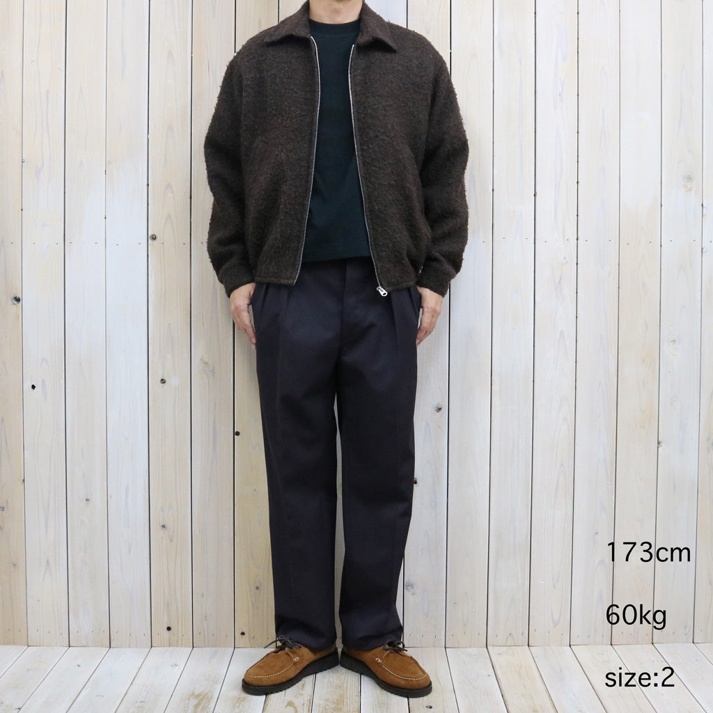 Kaptain Sunshine : Wool Cotton Chino Riviera Pants (BROWN)