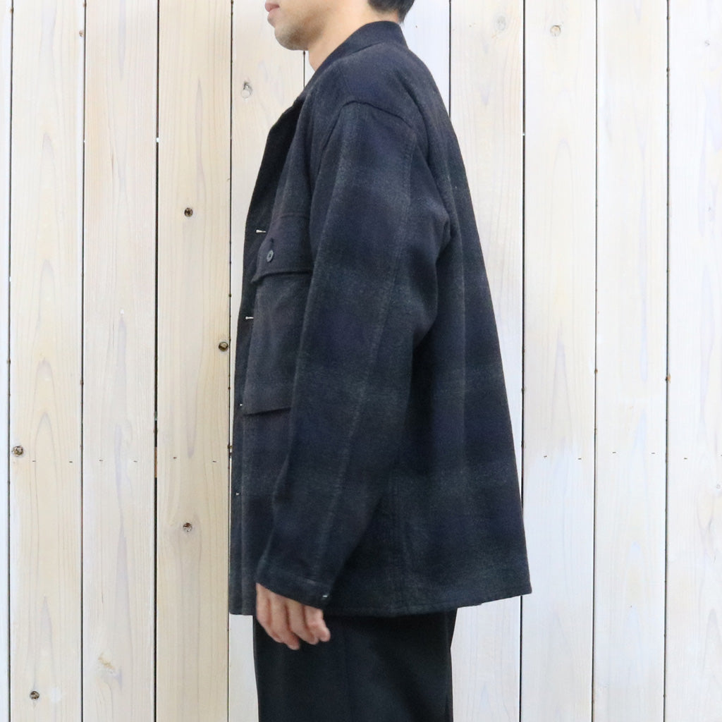 Kaptain Sunshine : Alpaca Wool Field Shirt Jacket