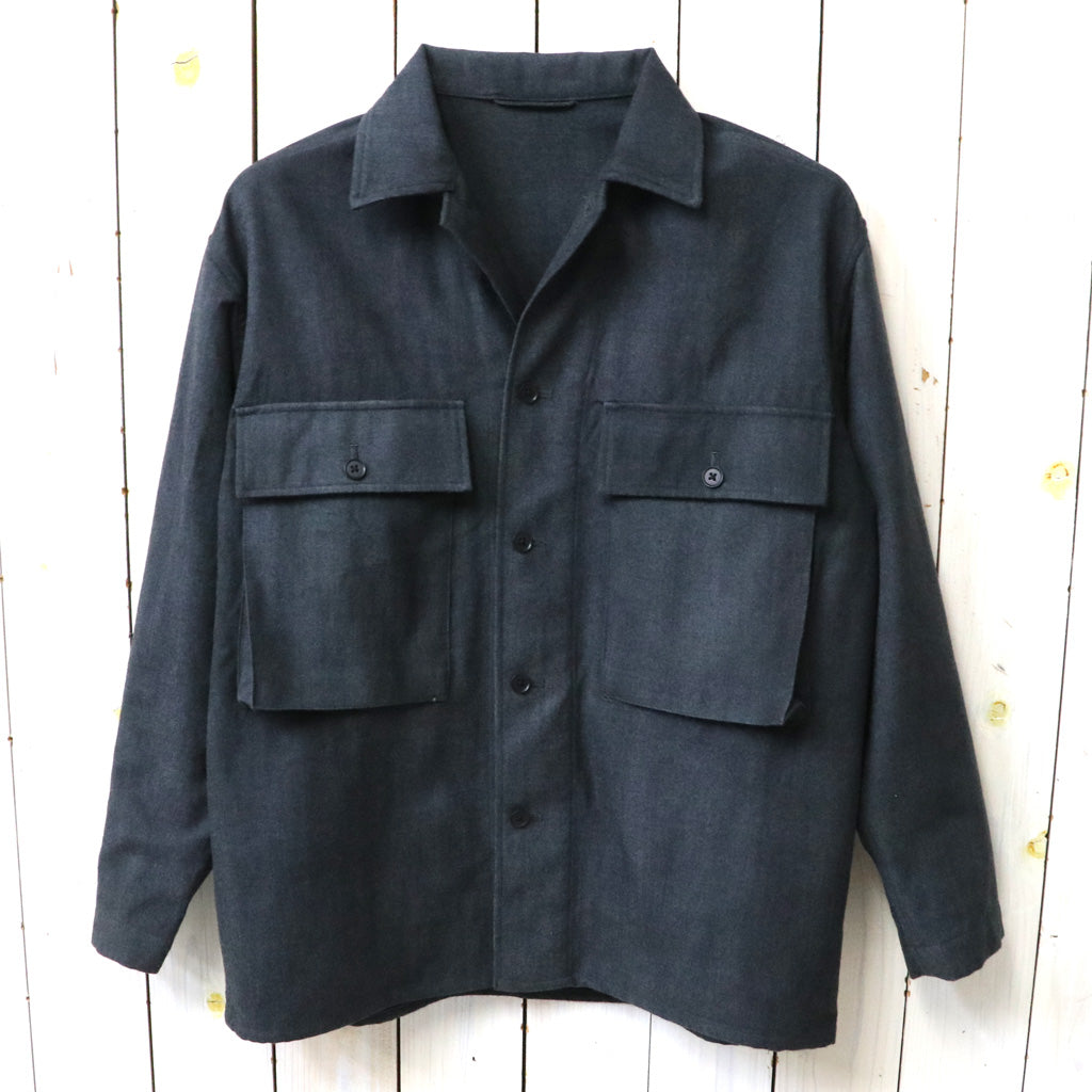 Kaptain Sunshine : Uneven-dyed Gabardine Field Shirt Jacket