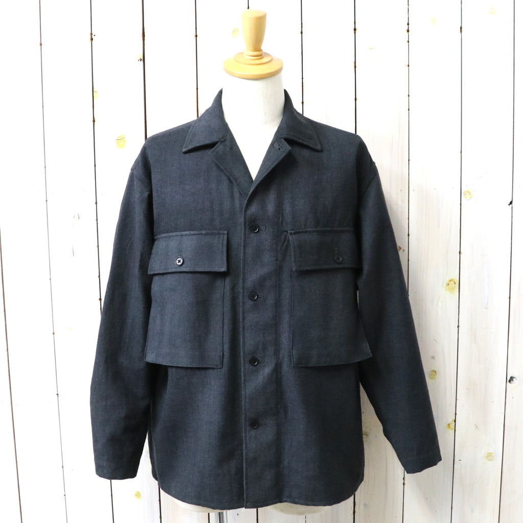 Kaptain Sunshine : Uneven-dyed Gabardine Field Shirt Jacket