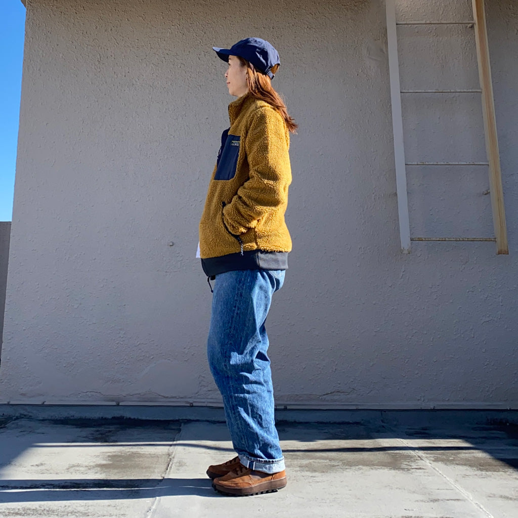 L.L.Bean『Sherpa Fleece Jacket』(Antique Gold/Carbon Navy)