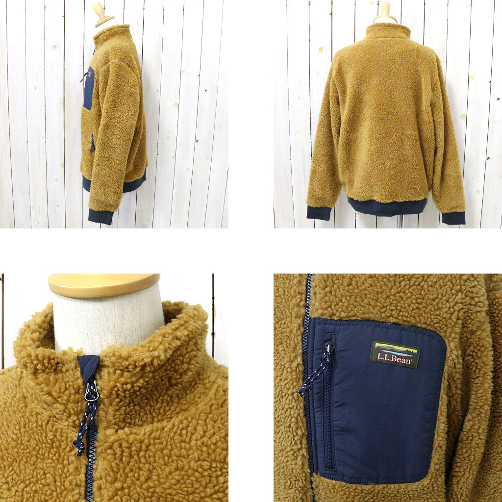L.L.Bean『Sherpa Fleece Jacket』(Antique Gold/Carbon Navy)