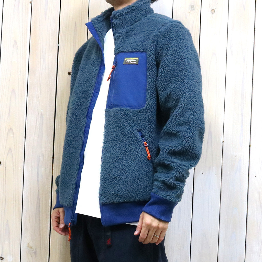 L.L.Bean『Sherpa Fleece Jacket』(Storm Blue/Collegiate Blue)