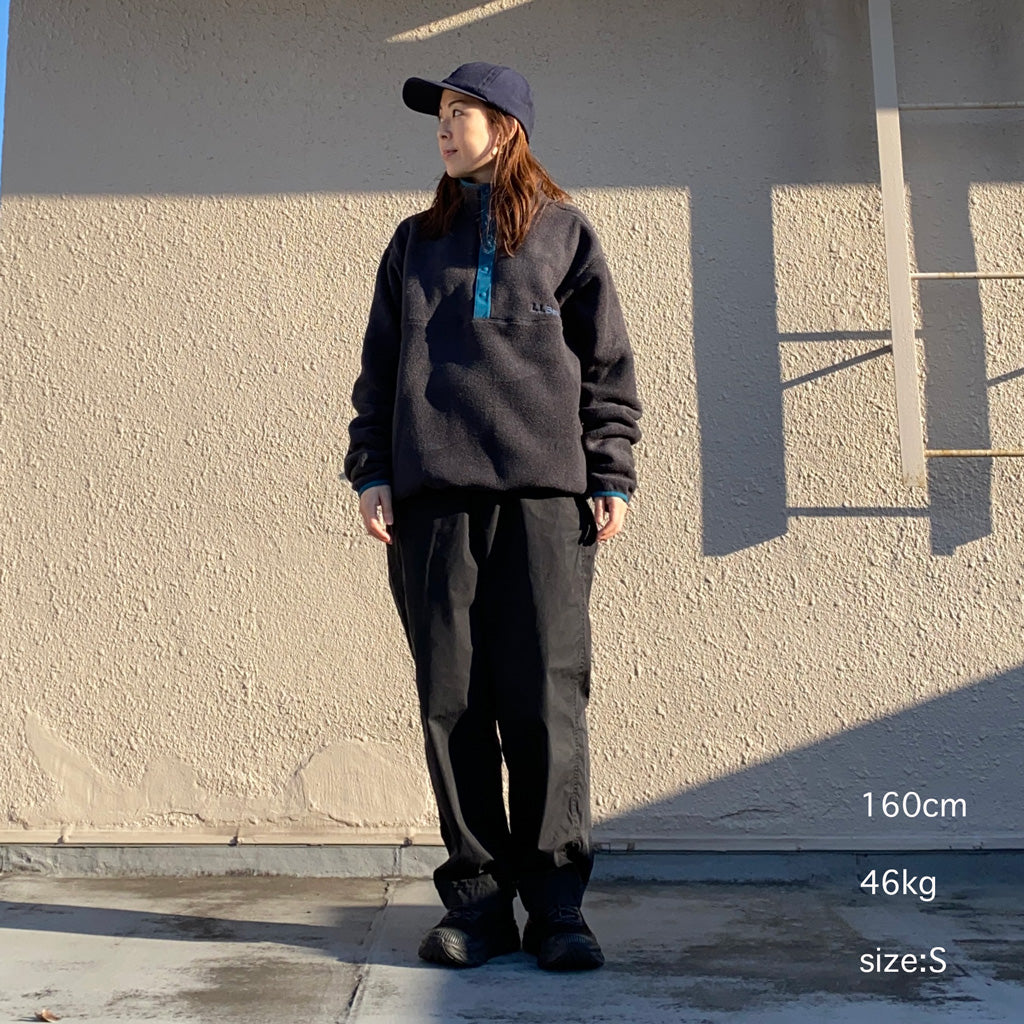 L.L.Bean『Classic Snap Fleece Pullover』(Black)