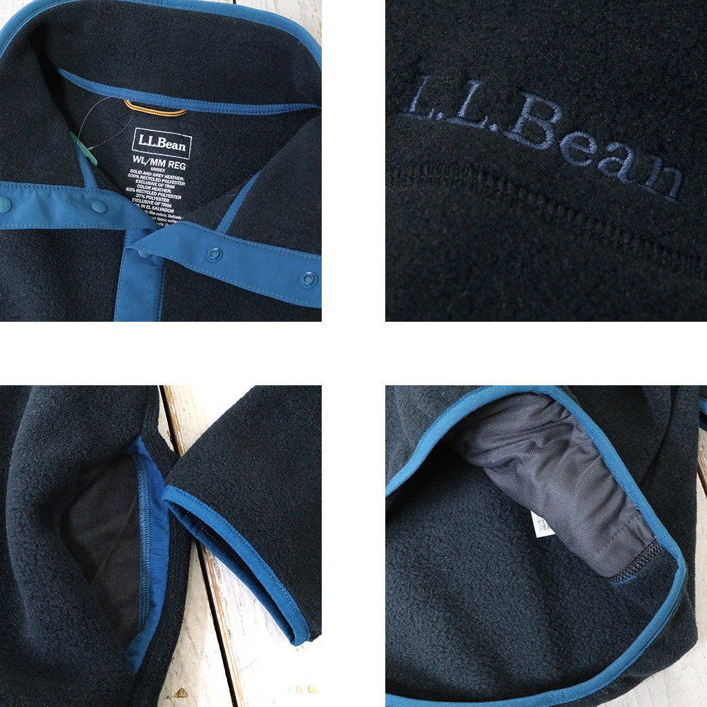 L.L.Bean『Classic Snap Fleece Pullover』(Black)