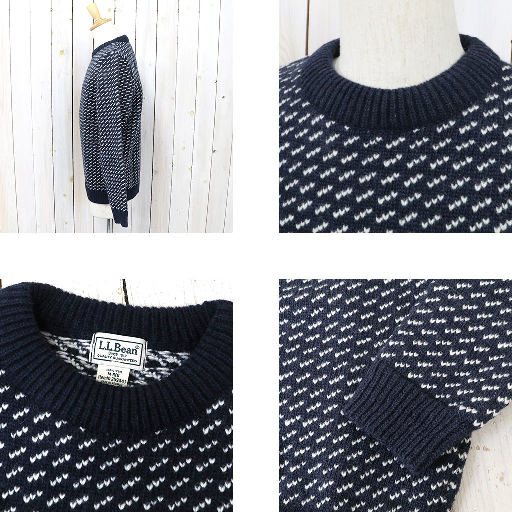 L.L.Bean『Norwegian Sweater』(Navy/White)