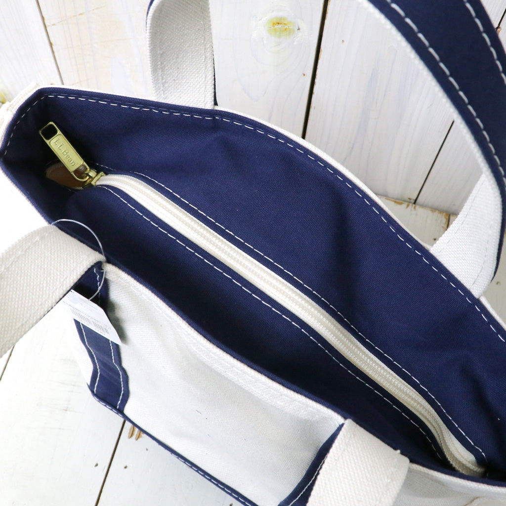 L.L.Bean : Boat & Tote Bag-Zip Top(Small) (Blue)
