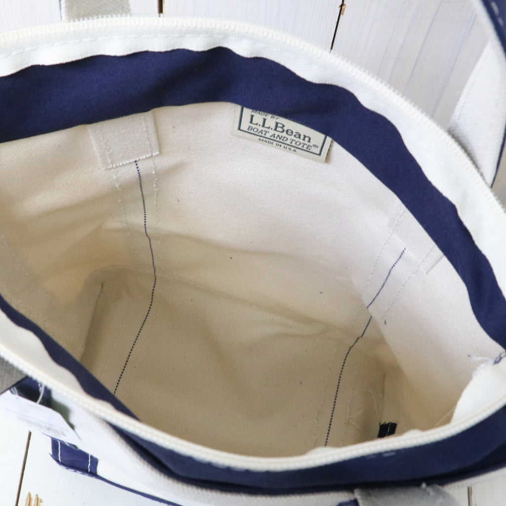 L.L.Bean : Boat & Tote Bag-Zip Top(Small) (Blue)