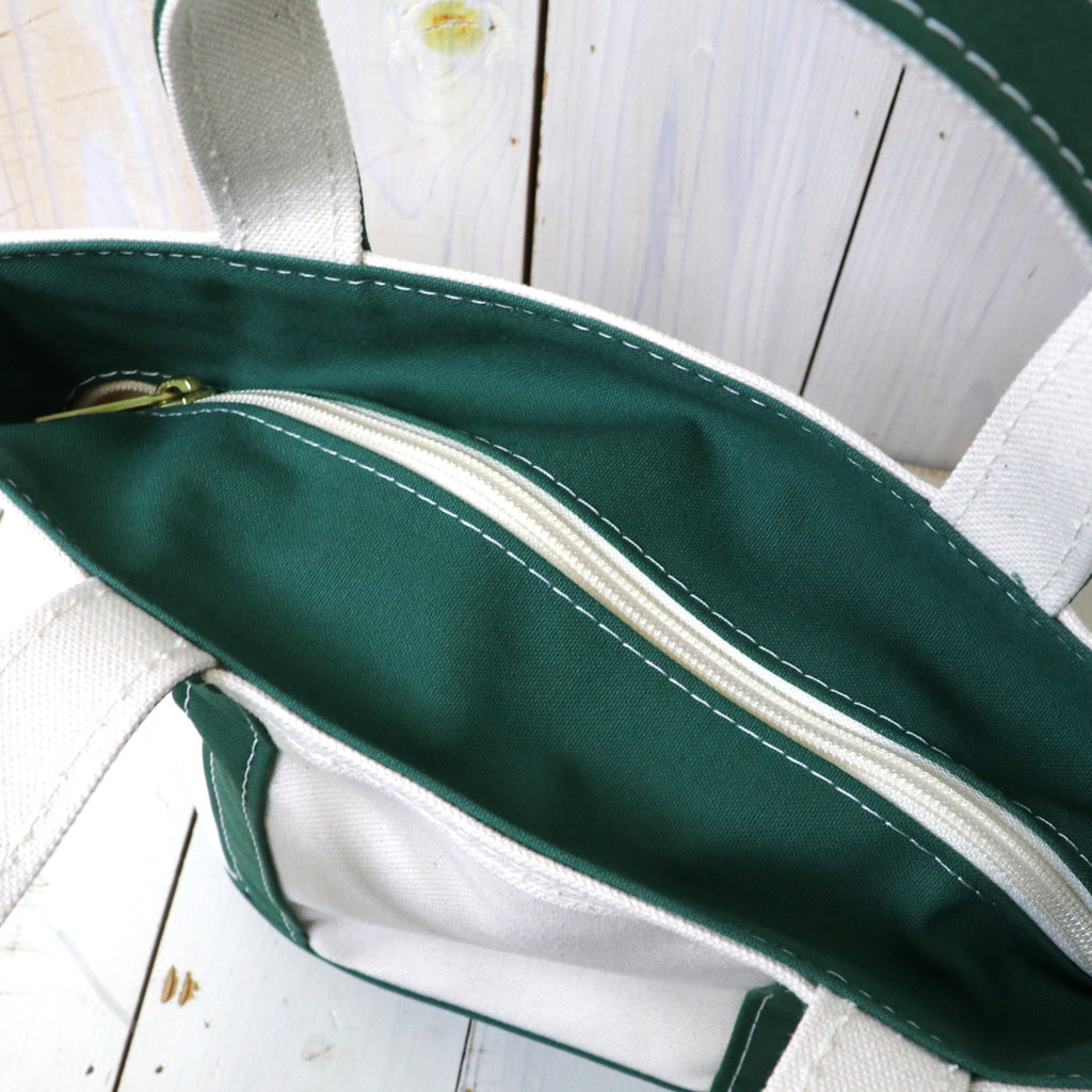 L.L.Bean : Boat & Tote Bag-Zip Top(Small) (Dark Green)