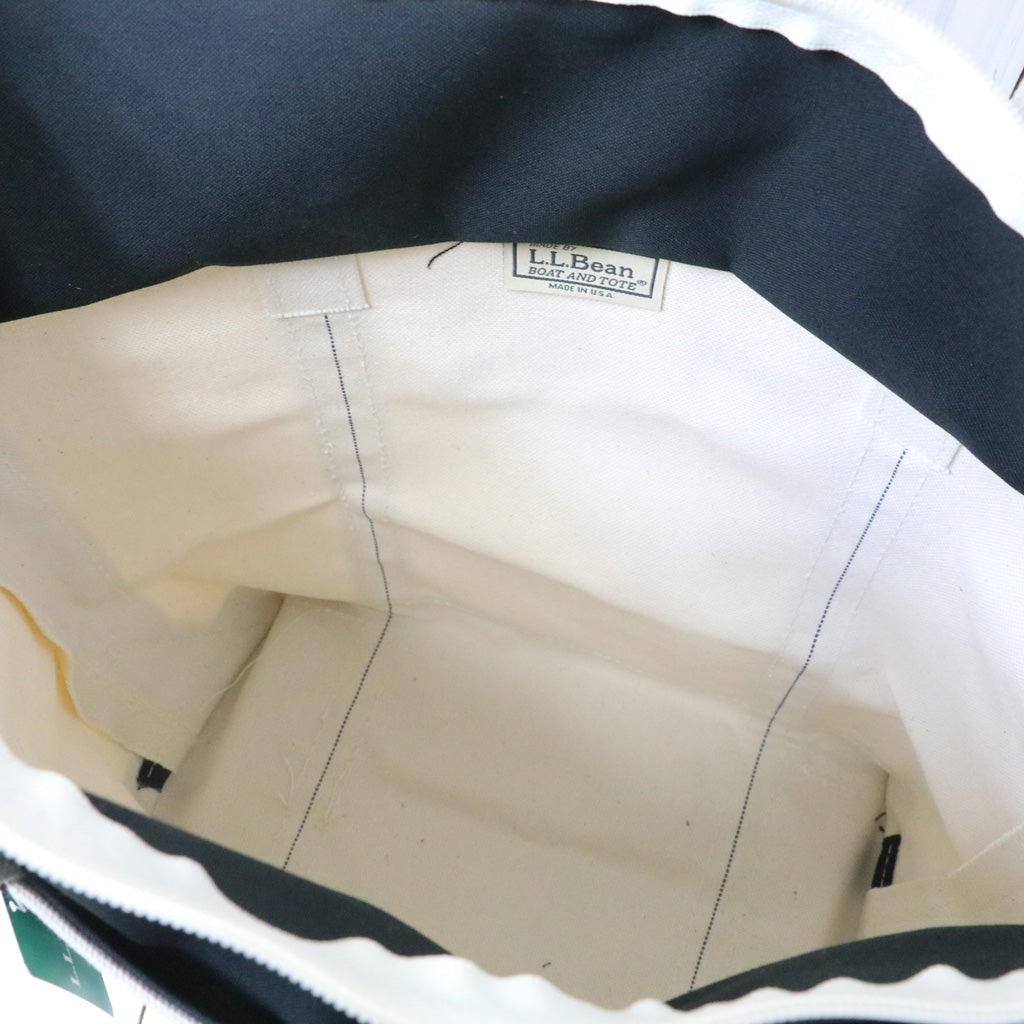 L.L.Bean : Boat & Tote Bag-Zip Top(Medium) (Black)
